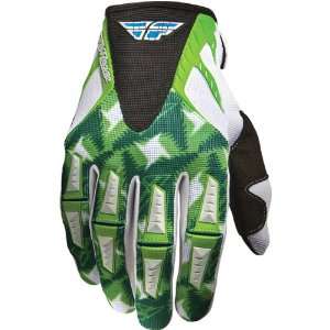 Fly Racing Kinetic Mens Dirt Bike Motorcycle Gloves   Green/White 