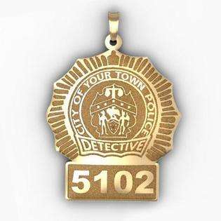 PicturesOnGold Personalized Detective Badge W/ Your Number And 
