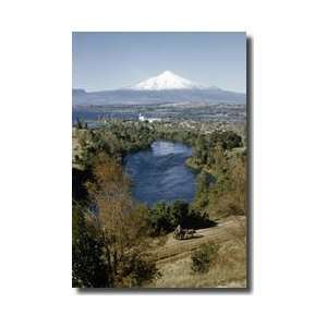  Slumbering Volcano Villarrica Chile Giclee Print: Home 
