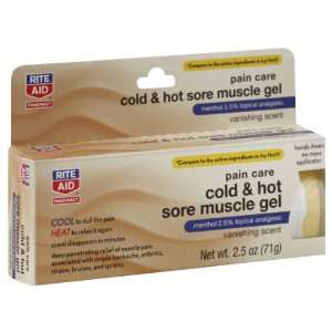  Rite Aid Sore Muscle Gel, Cold & Hot, 2.5 oz Health 