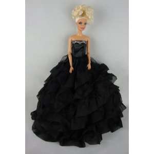  Beautiful Black Dress with Lots of Ruffles Made to Fit the 