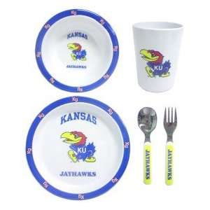  Kansas Jayhawks 5 Piece Childrens Dinner Set: Sports 