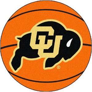  Fanmats Colorado Buffaloes Basketball Shaped Mat: Sports 