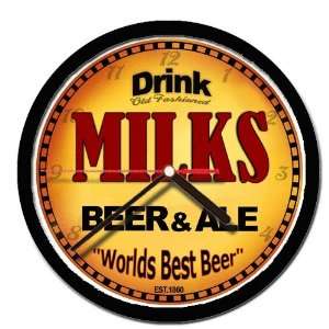  MILKS beer and ale cerveza wall clock: Everything Else