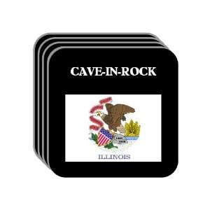  US State Flag   CAVE IN ROCK, Illinois (IL) Set of 4 Mini 
