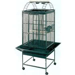  Brand New Parrot Bird Wrought Iron Cage Play top on Wheels 