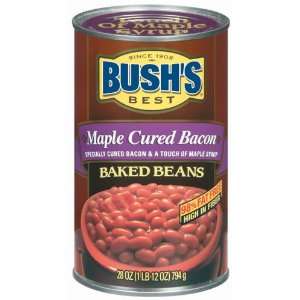 Bushs Best Maple Cured Bacon Baked Beans 28 oz  Grocery 
