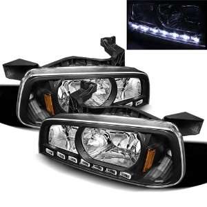  06 09 Dodge Charger Black LED Headlights 1PC: Automotive