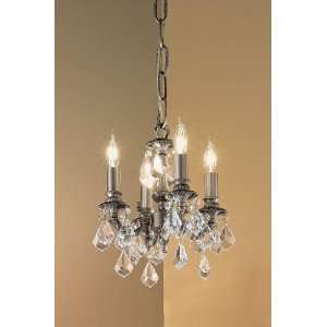   Crystalique Black Majestic 12 Crystal Mini Chandelier from the Majes