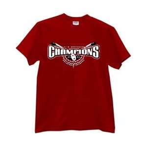  Oklahoma Sooners Crimson BIG 12 Champions T Shirt: Sports 