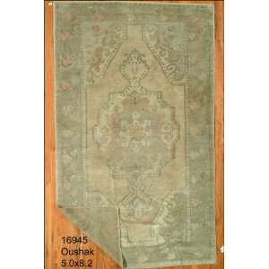    5x8 Hand Knotted Oushak Turkey Rug   50x87