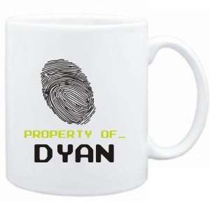  Mug White  Property of _ Dyan   Fingerprint  Female 