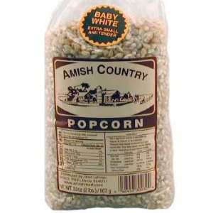 Baby White Amish Country Popcorn, 1 lb Bag:  Grocery 