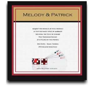  255 Square Wedding Invitations   All Aces: Office Products