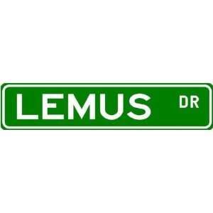  LEMUS Street Name Sign ~ Family Lastname Sign ~ Gameroom 