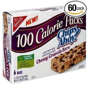 Chips Ahoy! Bars, 100 Calorie Packs, 0.98 Ounce Bars (Pack of 60 