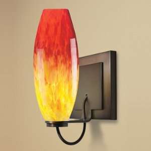  Bruck 101116ch yellow & red chrome Ciro Square Sconce 