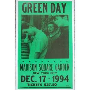  Green Day Madison Square Garden 1994 Poster Everything 