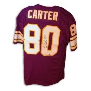  Cris Carter Autographed Purple Jersey 