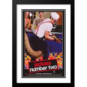  Jackass Number Two 32x45 Framed and Double Matted Movie 