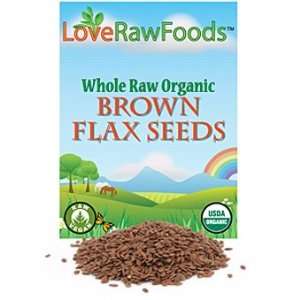  Love Raw Foods Organic Brown Flax Seeds (19 oz): Health 