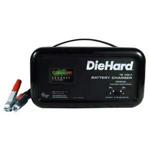   12 Volt Battery Charger 6 Amp / 2 Amp Selectable with Meter: Car