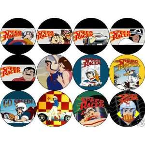  Set of 12 SPEED RACER Pinback Buttons 1.25 Pins / Badges 