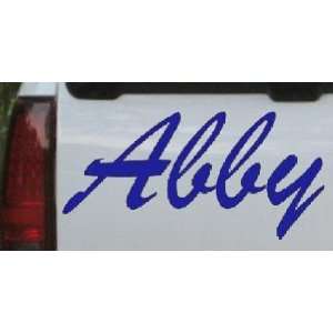  Blue 12in X 6.0in    Abby Car Window Wall Laptop Decal 