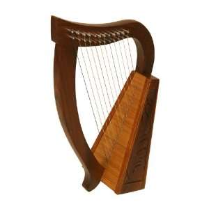  Baby Harp, Mahogany, 12 Strings Musical Instruments
