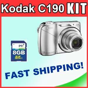 Kodak EasyShare C190 12MP Digital Camera w/ 5x Optical Zoom, 2.7 LCD 