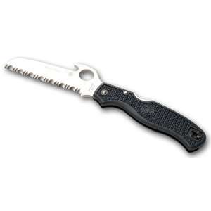  Spyderco Clipit VG10 3 5/8 Fully Serrated Rescue Blade 