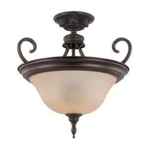  60/1768   Nuvo Lighting   Halsey   Three Light Semi Flush 