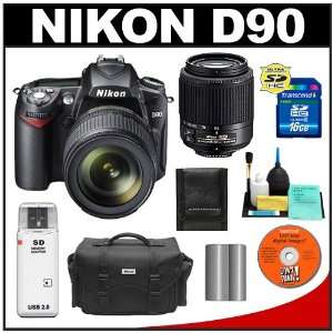 Nikon D90 Digital SLR Camera with 18 105mm VR + 55 200mm AF S DX Zoom 