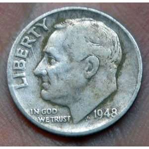  1948 U.S. Roosevelt Silver Dime 