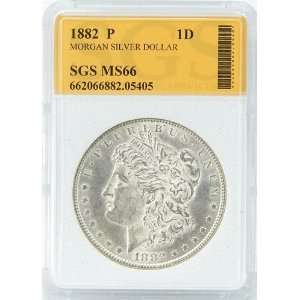  1882 P MS66 Morgan Silver Dollar Graded by SGS: Everything 