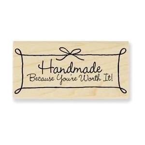   Mounted Rubber Stamp L   Worth It! Worth It!: Home & Kitchen
