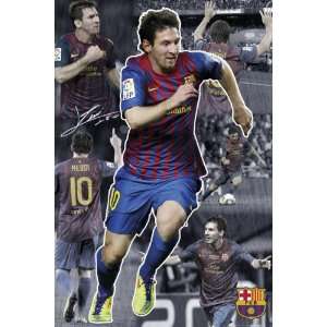  Football Posters Barcelona   Messi Collage 11/12   35 