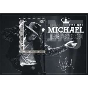   Michael Jackson in Memoriam 1958 2009 Stamp TOG1003SS: Everything Else
