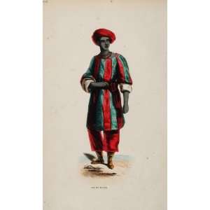   Turban African King Boussa Africa   Hand Colored Print: Home & Kitchen