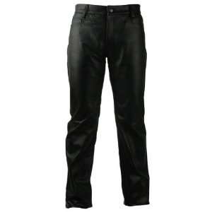   Mens Thick Cow Leather Pant Jeans Style (46 INCHES WAIST): Automotive