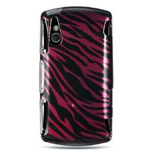VMG Sony Xperia Play Design Hard Case   Magenta Black Zebra Stripes 