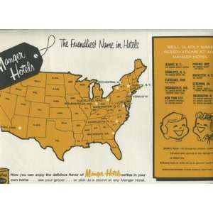    Manger Hotels Placemat United States Locations: Everything Else