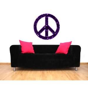  Sparkly Peace Symbol Wall Decal Sticker Graphic By LKS 