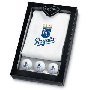  Kansas City Royals 6 Golf Ball and Towel Set Sports 