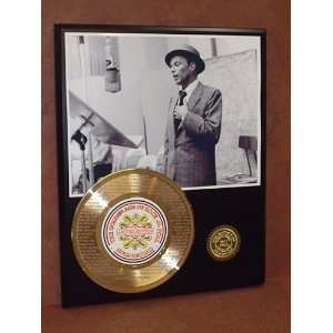 My Way 24kt Gold 45 Record LTD Edition Display Laser Etched w/ Lyrics 