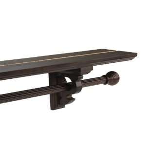  Versailles Wood Shelf with Scrolling Brackets   36 