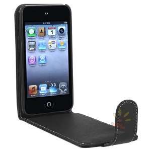  For Apple® iPod® Gen4 Touch Leather Case , Black  