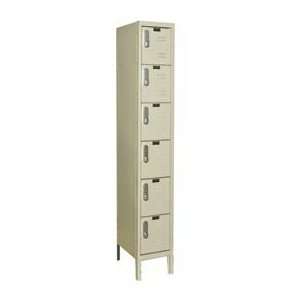 Hallowell Knock Down Electronic Access Locker Six Tier 1 Wide 