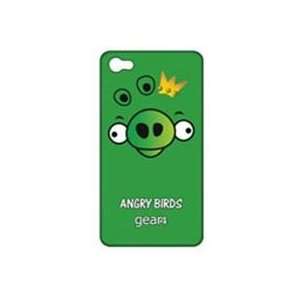  Angry Birds Green Pig King Closeup iPhone 4 Case Cell 