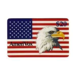  Collectible Phone Card $20. 50 Star American Flag With 
